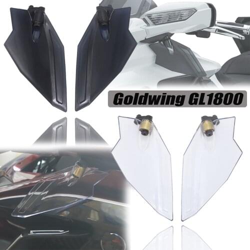 Motorcycle Dark Grey and Clear Upper Air Deflector Set For Honda Goldwing 1800 GL1800 F6B GL 1800 2018+up Motorcycle Accessories