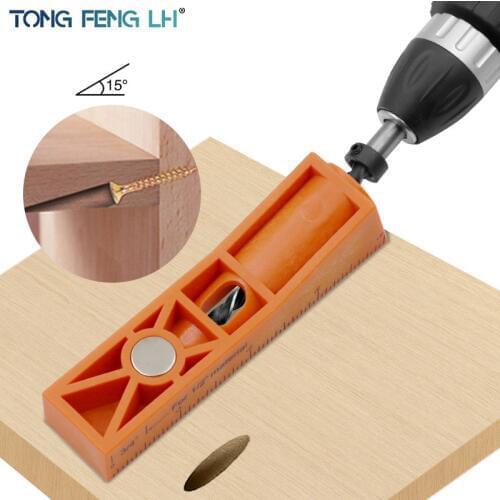 Woodworking pocket hole clamp Angle drill guide kit hole punch positioner drill for DIY woodworking tools