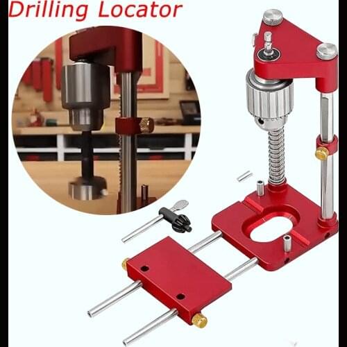 Adjustable Steel Drill Guide Holder Effortless Drill Locator Dedicated Self Centering Drilling Guide Tool For Carpenter