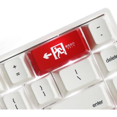 Oem profile backspace keycap for MX switch safe exit personalized transparent key cap for mechanical keyboard