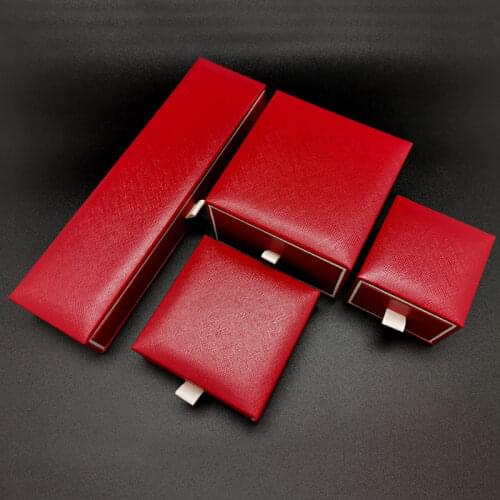 Wholesale Ring Necklace Pendant Box with Drawer High Quality Jewelry Packaging Gift Case in Stock