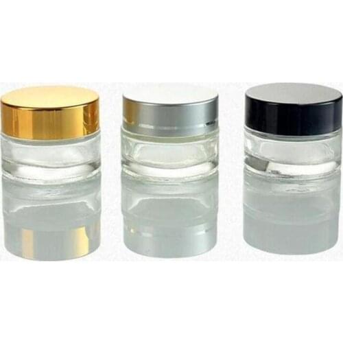 5g 10g 30g 50g Cosmetic Empty Jar Pot Eyeshadow Makeup Face Cream Container Bottle With Black Silver Gold Packing Bottles