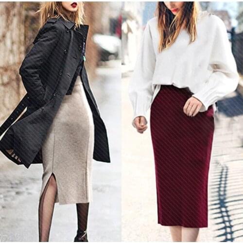 Plus Size Luxury Jacquard Pink Knit Women Pleated Skirt 6XL Autumn Winter Thick Warm Big Swing Long Midi Sweater Skirts