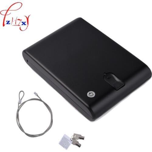 Fingerprint Safe Box Security Fingerprint and Key Lock 2 in 1 For Valuables money Jewelry Box Protable Safes Strongbox
