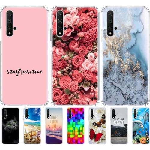 Silicon Case For Honor 20 Case Back Phone Cover For Huawei Honor 20 Pro Honor 20 Lite YAL-L21 YAL-L41 Luxury Protective Coque
