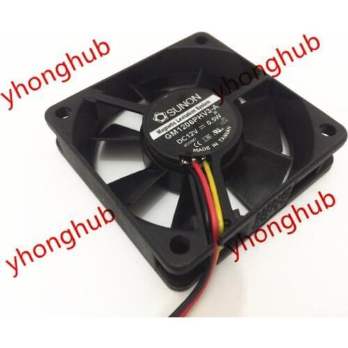 SUNON GM1206PHV3-A DC 12V 0.5W 60x60x15mm Server Cooling Fan