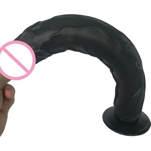 AMABOOM 35*5cm Superlong Realistic dildo soft big dildos for women with suction cup realistic horse dildo anal butt plug for gay