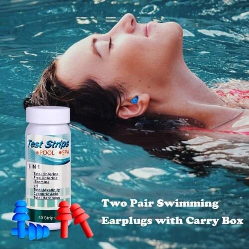 Upgraded Swimming Pool Test Paper Residual Chlorine PH Value Alkalinity Hardness Test Strip For Swimming Pool, SPA, Hot Tub