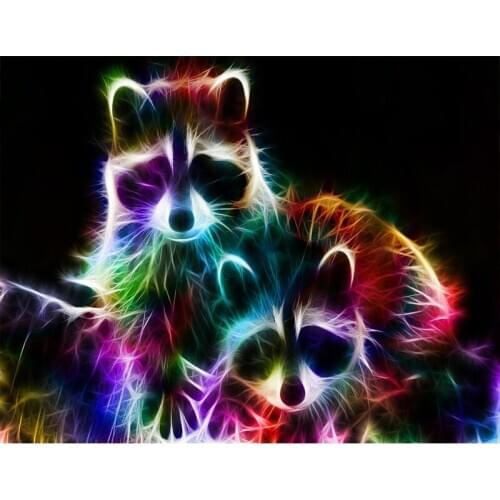 Animal bear Coloring By Numbers Animal Paint By Number Canvas Painting Kits Home Decor Oil Painting HandPainted Gift