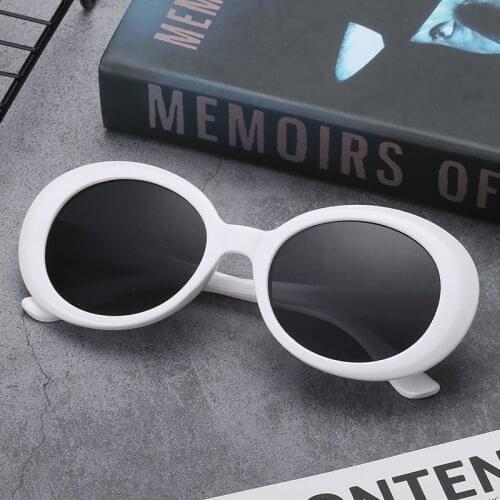 Clout Goggles Kurt Cobain Glasses Men Women Luxury Brand Designer Oval Sunglasses Female Male Round Sun Glasses UV400