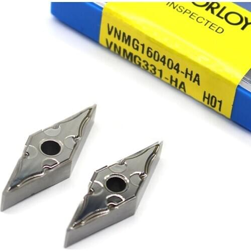 VNMG160404 HA H01 Aluminum cutter blade VNMG 160404 Insert Cutting Tool turning tool CNC Tools AL +TIN Alloy wood