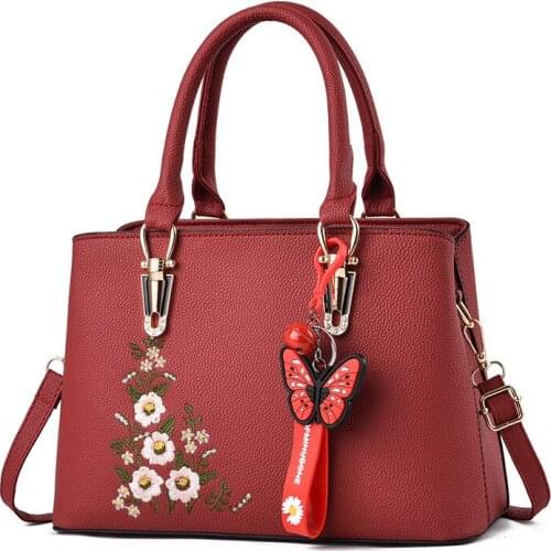 Womens Bag 2021 Summer and Autumn New Trend Fashion Embroidery Shoulder Bag Ladies Simple High-quality Messenger Handbag