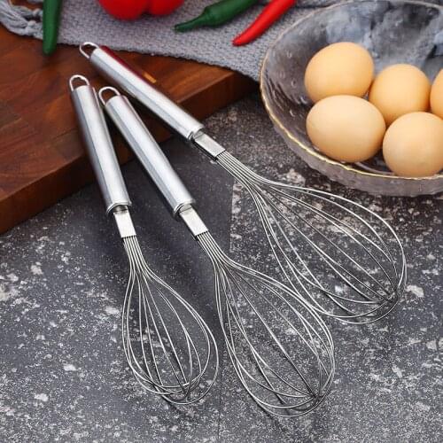 1PC Manual stainless steel egg bataters Mini kitchen gadgets home egg milender handheld cream disisher baking accessories
