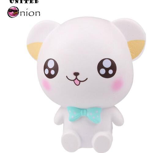 16cm PU Foam Antistress Jumbo Squishy Kawaii Bear Super Slow Rising Phone Strsps Charm Scented Bread Cake Kids Squeeze Toy Gift