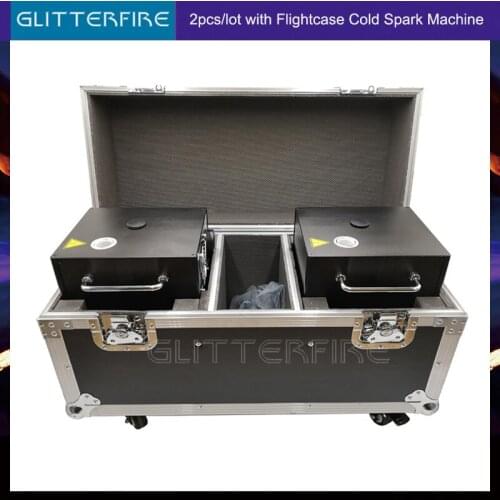 4pcs/lot Remote and dmx control stage cold spark fountain firework machine titanium powder machine for wedding