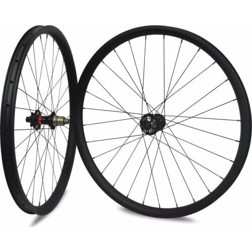 29er Carbon Mountain Bike Wheel Hookless/Asymmetric Tubeless Ready For DH/AM/XC/Enduro 24/27/30/35/40/50mm Width MTB Wheelset
