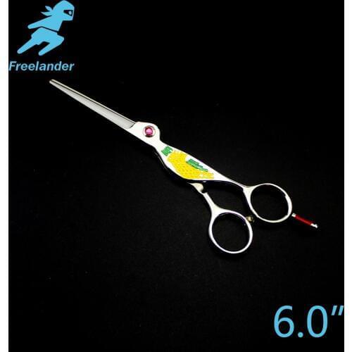 6.0in Freelander The shape of the bird Profissional Hairdressing Scissors hairCutting Scissors Barber Shears High Quality Salon