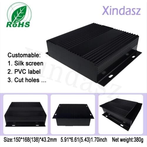Aluminum project enclosure, wall mount aluminium electronic enclosure aluminium enclosure box