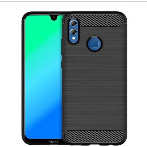 Shock Absorption Cover Soft TPU Anti Scratch Carbon Fiber Back Original Case for Huawei Honor 10 Lite 10Lite Cover Cases