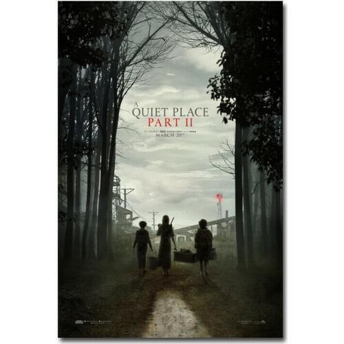 D0257 A Quiet Place Part 2 Movie Silk Fabric Poster Art Decor Indoor Painting Gift