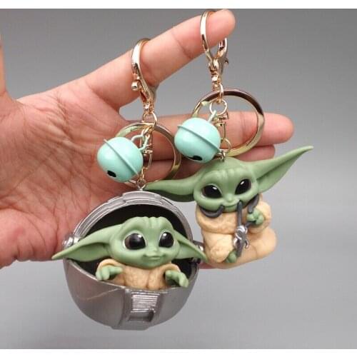 Baby Yoda Keychain Bounty Collection Series 2 Yoda Model Keychains Baby Bag Car Keychain Pendant For Kids best Gifts
