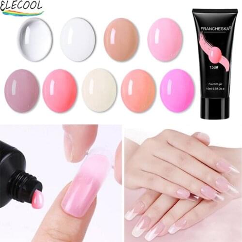 ELECOOL Gel Nail Polish For Nails Extension Semi Permanent Soak Off Gel UV LED Varnishes Base Top Matte Coat Gel Polish Nail Art