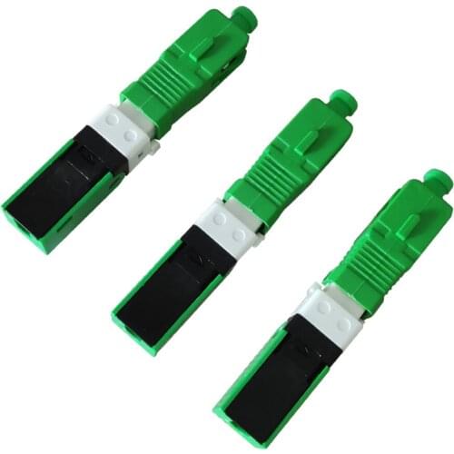 H-07 SC APC Optical Fiber Quic50PCSk Connector, FTTH SC APC Single Mode Optical Fiber Adapter Optical Connector,Free Shipping