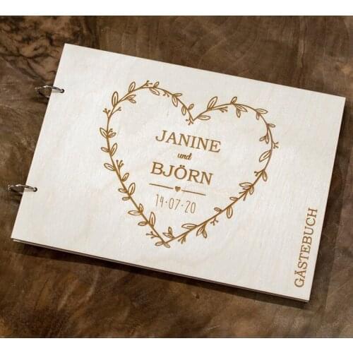 Personalized Wedding Guest Book,Wood A4 A5 Modern Guest Book,Customized Wood Guest Book Alternative,Rustic Wooden Wedding Gift