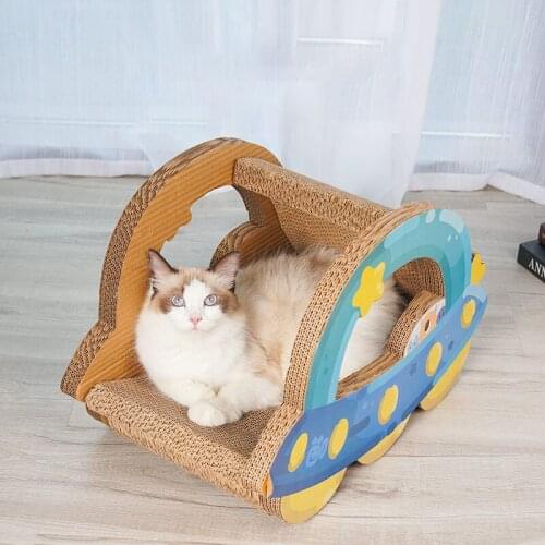 Cat Scratcher Cats House Cat Litter One Corrugated Paper Cat Tree Does Not Drop Debris Wear-resistant Vertical Claw Grinder