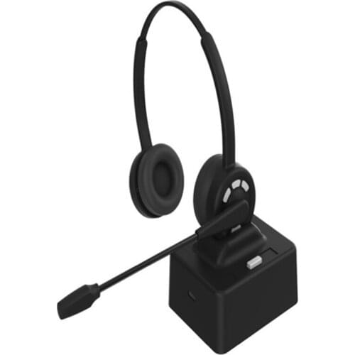 Top Deals Bluetooth Headset V5.2 Bluetooth Headset with Microphone Office Headset for Mobile Phone/PC/Skype
