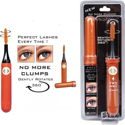 Gently 360 Rotating Eyelash Curler Roller Wand Brush Spin lash Line Coat Curl Perfect Lashes Rotary Eye Curling Comb No Clumps