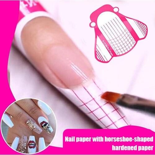 Nail Extension Tips Form Guide Stickers Professional Home Use 100/500pcs Nail Art Nail Sticker Nails Accesorios