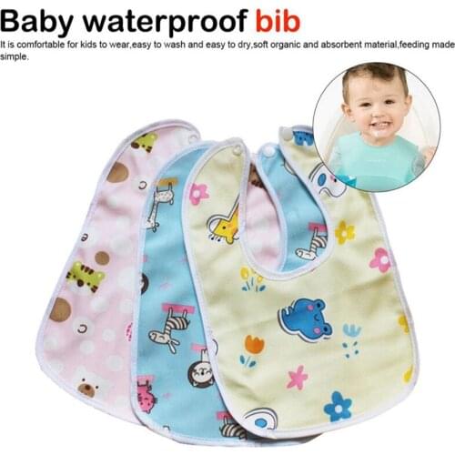 10Pc/Lot Random Style Baby Bib Velvet Waterproof Feeding Baby Girls Boys Towel 1 To 3 Years