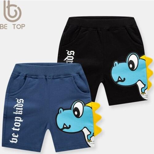 2021 new summer childrens three-dimensional cartoon shorts boys baby dinosaur shorts