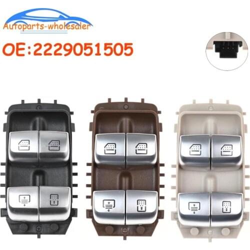 New 2229051505 For Mercedes-Benz W222 W213 S300 S350 S400 E180 E200 E220 AMG E43 Power Window Control Switch Car accessories