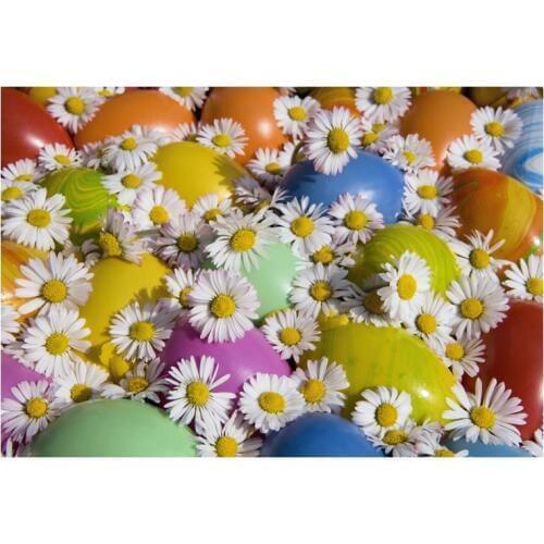 New Arrive Easter Vinyl Photography Background Computer Printed Colorful Eggs and Daisy Backdrops for Photo Studio Newborn