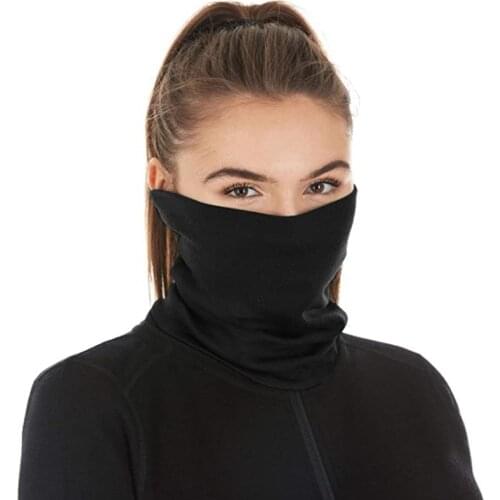 2021 Fall Unisex Merino Wool Ski Neck Gaiter& Bandana Women Men 100% Merino Wool Neck Gatier Ring Wrap 1 Layer Warm Scarf