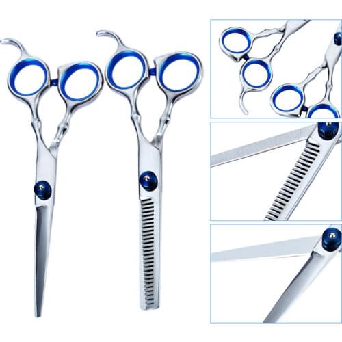 6 Inch New Professional Hairdressers Hair Scissors Japan 440C Barber Big Cutting Scissors Thinning Shears Hair Clipper