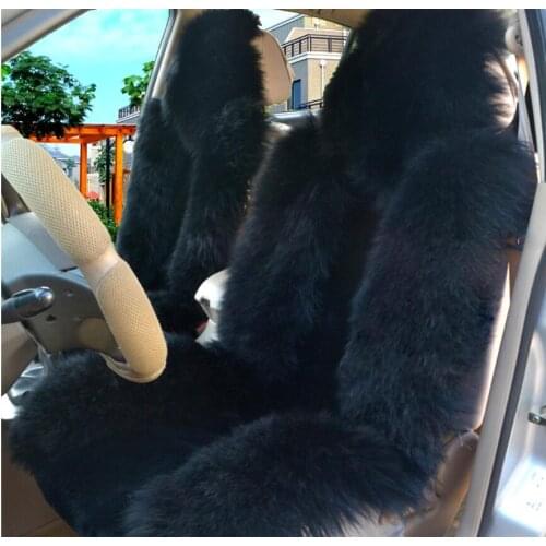 Natural sheepskin wool fur luxury Car Seat Covers universal size for all types of seats short fur 3 color 2016 new