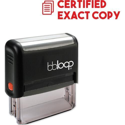 Bbloop Certified w/icon Style Font and Design Self-Ink