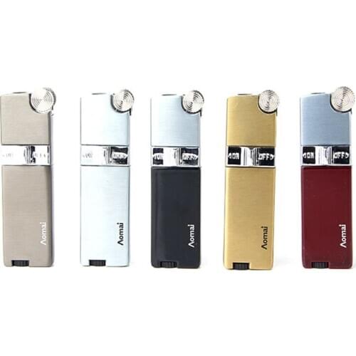 Grinding Wheel Windproof One Key To Lock The Flame High Pressure Direct Injection Flame Turbo Lighter Cigar Accessories