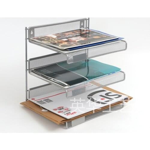 Three layer shelf metal grid home and office storage and finishing (Yinghua Technology) factory direct sales