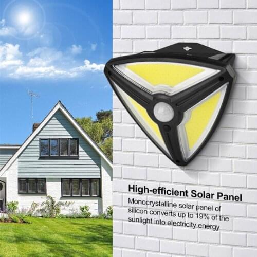 COB/SMD LED Solar Light Outdoor Solar Lamp Powered Sunlight Human Motion Sensor For Garden Decoration Wall Street Lighting
