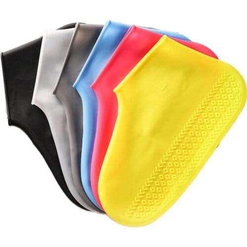 Waterproof Silicone Shoe Cover Anti slip thickened wear Camping Outdoor men and women Children Rain shoes Boot Covers Rain Gear