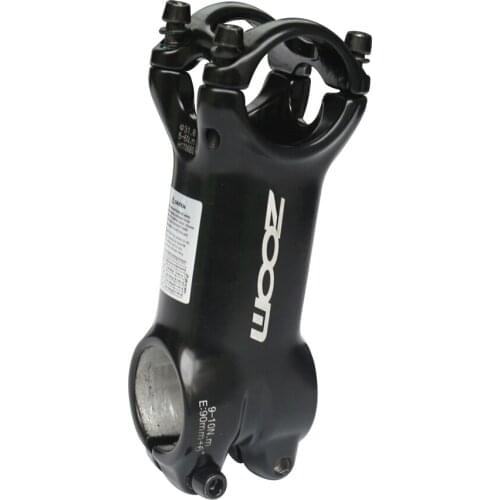 ZOOM MTB Mountain Road Bicycle Stem Riser 6 Degree 31.8*90mm Track Bike Handlebar Stem 28.6mm Fork for BMX XC AM Bicycle Parts