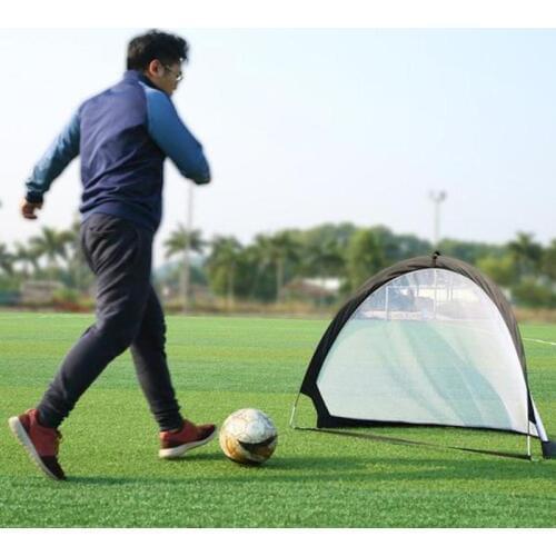 1piece Black Folding Football Goal Net Training Goal Net Kids Outdoor Indoor Play Toy