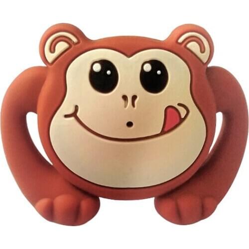 1pcs Monkey Pacifier Food Grade Silicone Funny Baby Dummy Nipple Teethers Toddler Orthodontic Soothers Teat Baby Gift