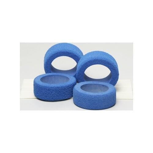 4pcs Original Tamiya Mini 4WD Racer Parts Sponge Tire Accessories Blue Front Narrow Rear Width 15117 For 4-wheel Racing-car