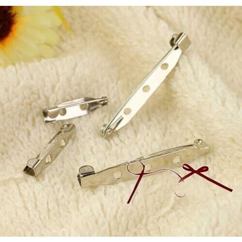 500pcs 3cm/30mm Big Jewelry Making Brooch Back Bar Safety Pins With Swivel Safety Cap Diy Jewelry Findings For Women