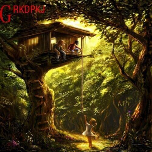 GRKDPKJ 5d diamond painting full drill square diamond embroidery Cross stitch pictures of rhinestones Bulgarian Childrens games